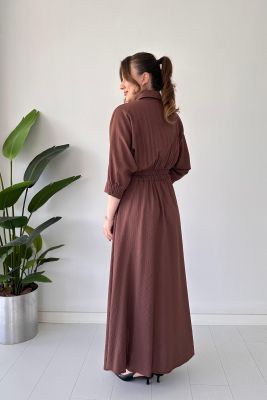 Fakir Kol Elbise Kahve - Thumbnail