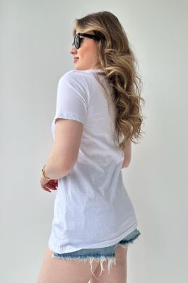 Vogue T-shirt Beyaz - Thumbnail